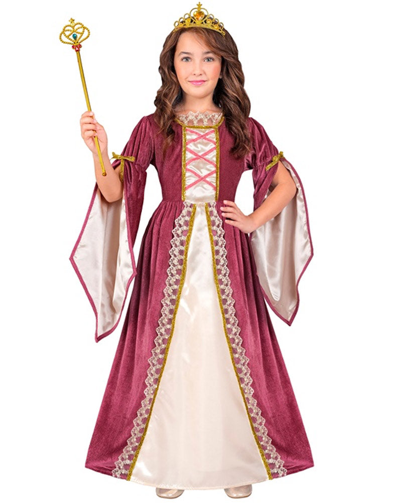 Medieval Crown Princess Girls Costume