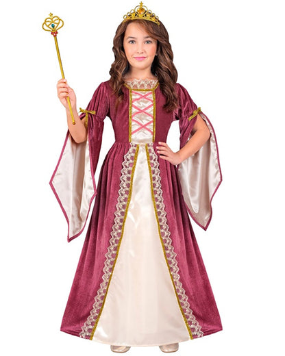 Medieval Crown Princess Girls Costume