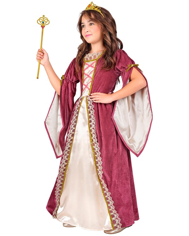 Medieval Crown Princess Girls Costume