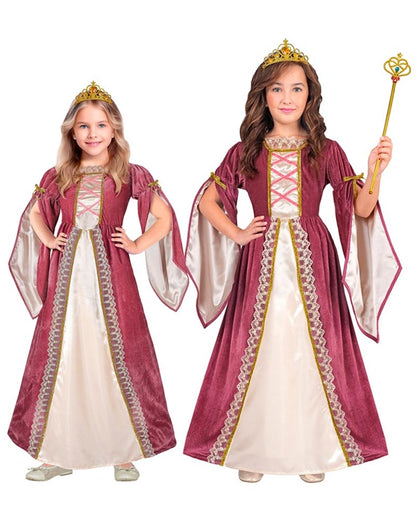 Medieval Crown Princess Girls Costume