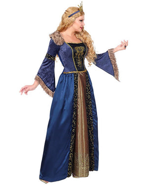 Elegant Medieval Queen Womens Costume