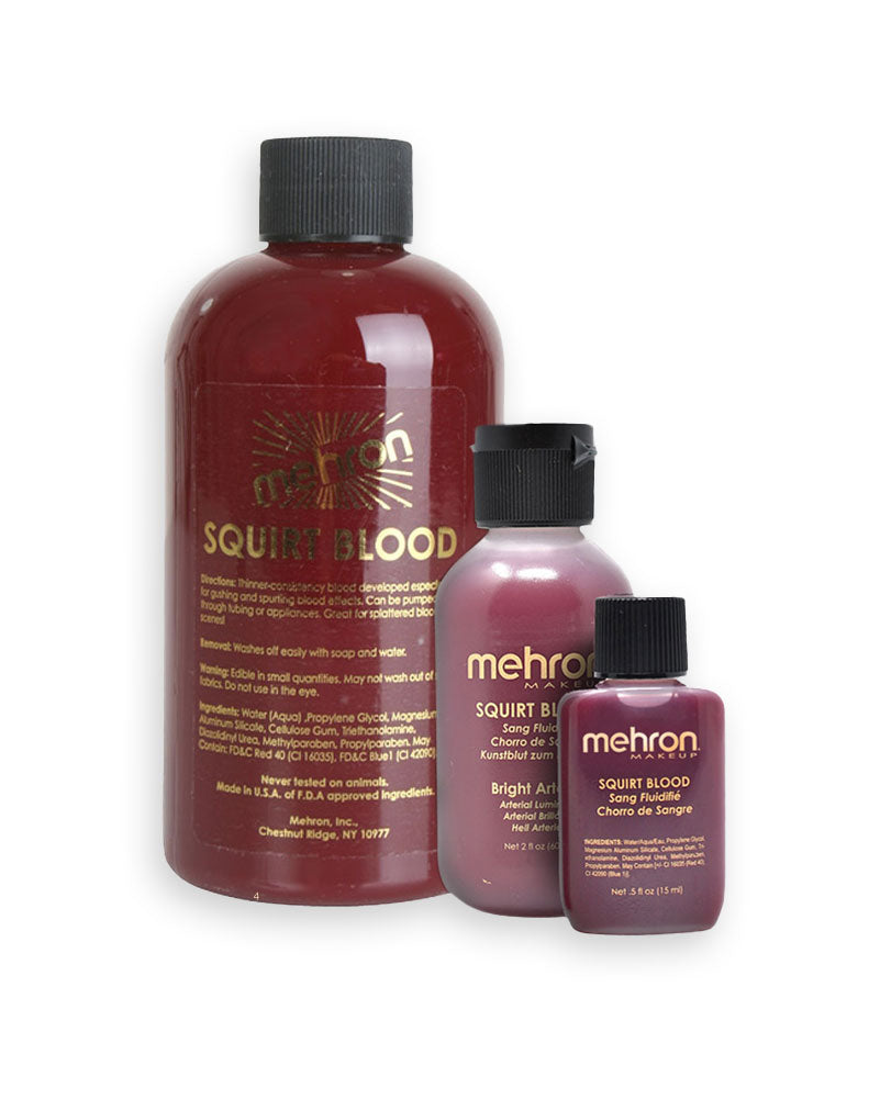 Mehron Bright Red Arterial Squirt Blood For Halloween