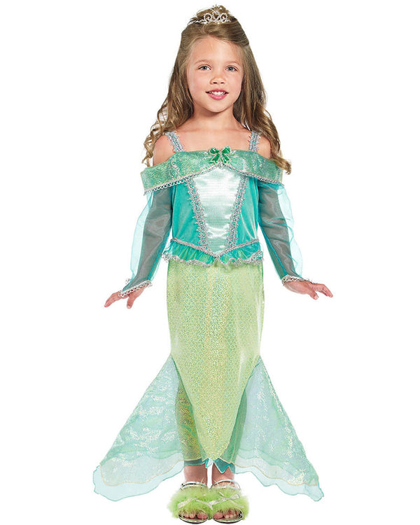 Mermaid Aqua Princess Toddler and Girls Costume