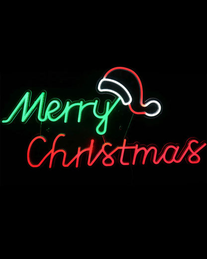 Merry Christmas Hat Neonflex LED Christmas Light 78cm