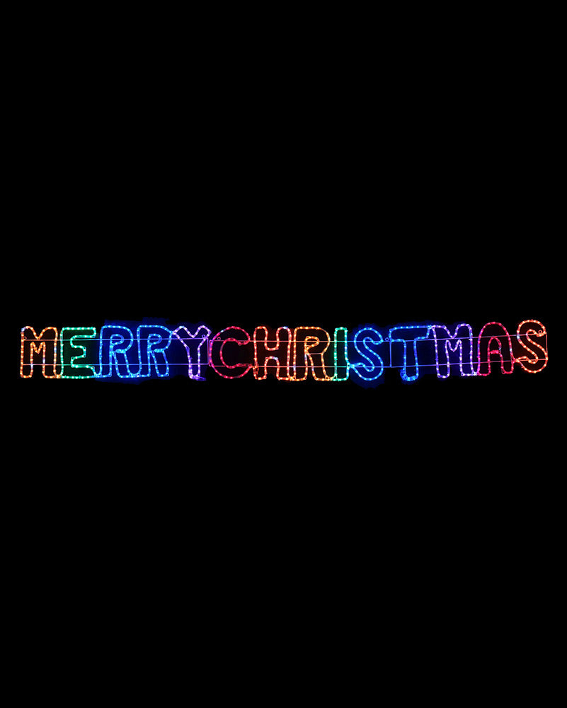 Merry Christmas Rainbow 2in1 Ropelight 2.6m