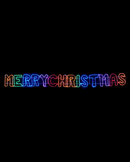 Merry Christmas Rainbow 2in1 Ropelight 2.6m