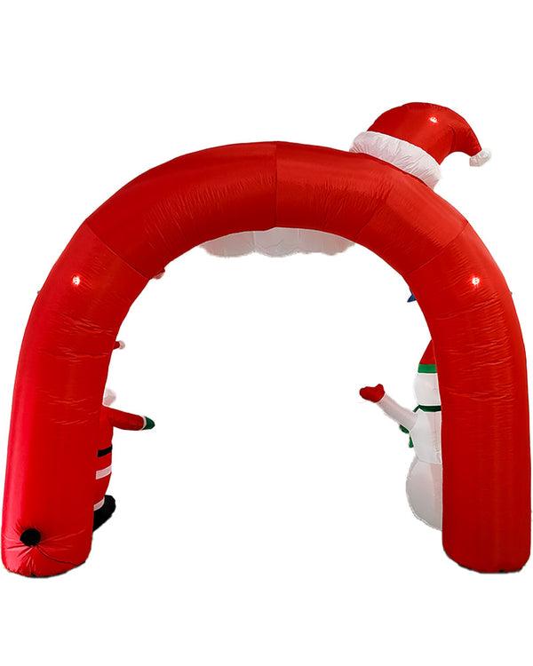 Merry Christmas Santa Snowman Arch Lawn Inflatable 2.7m