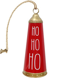 Christmas Metal Red Bell Ho Ho Ho 54cm