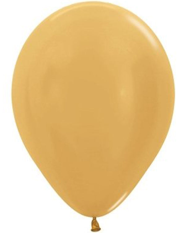 Metallic Gold 30cm Latex Balloons Pack of 50