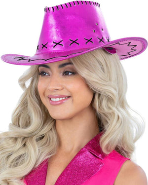Metallic Pink Cowboy Hat