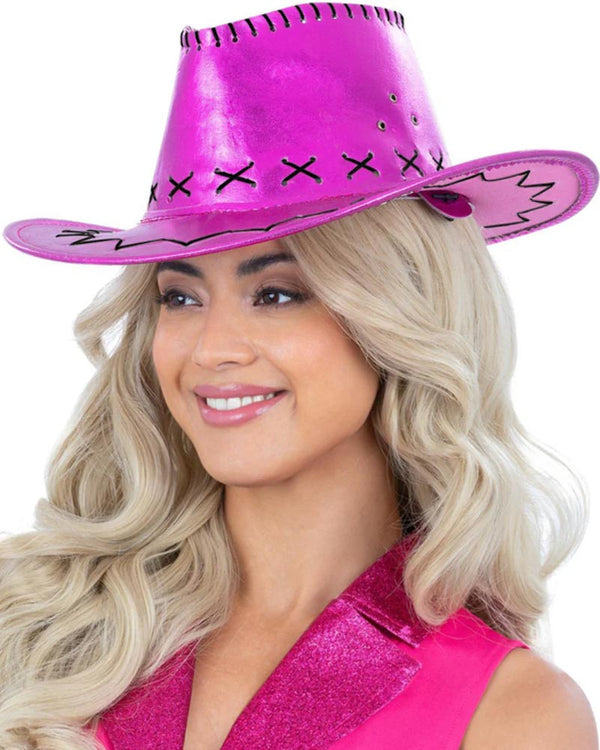 Metallic Pink Cowboy Hat