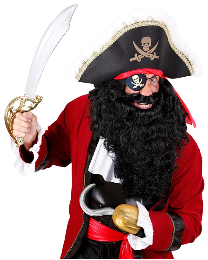 Metallic Pirate Hook with Sleeve