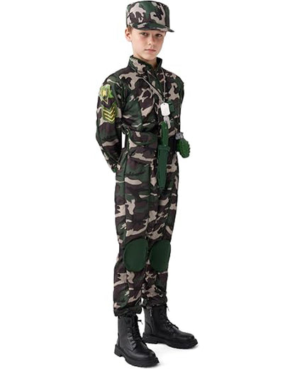 Military Deluxe Complete Kids Costume