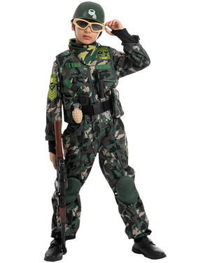Military Deluxe Complete Kids Costume