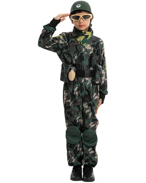 Military Deluxe Complete Kids Costume