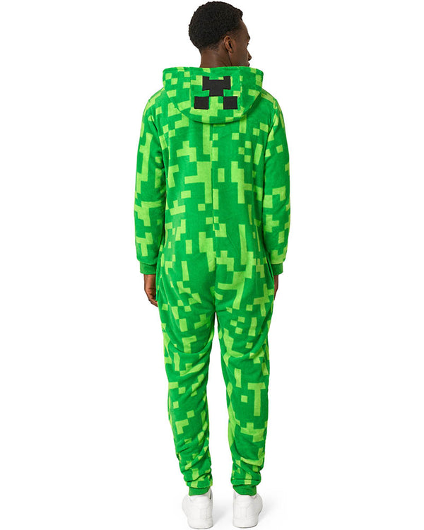 Minecraft Creeper Opposuit Adult Onesie