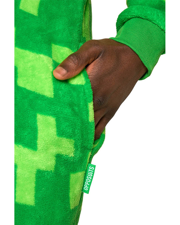 Minecraft Creeper Opposuit Adult Onesie