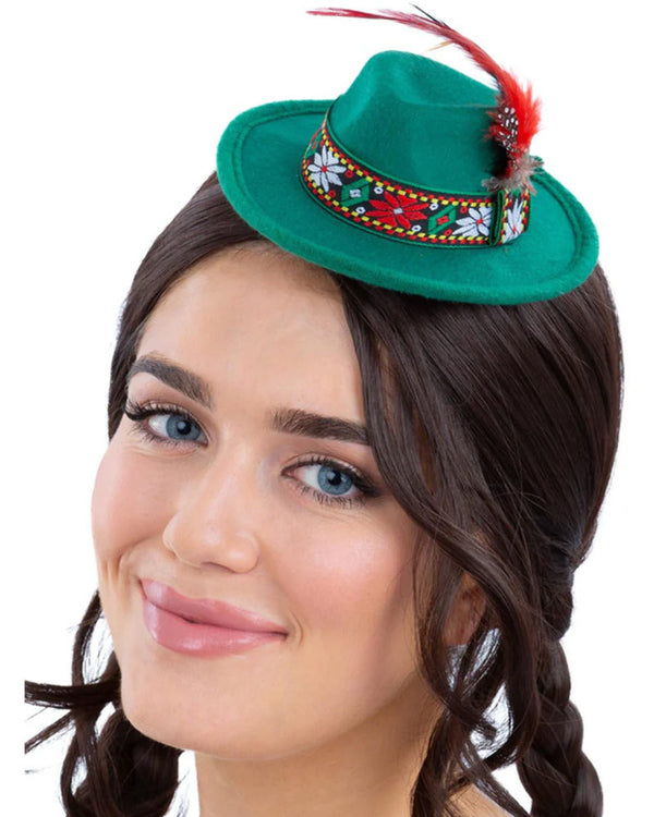 Mini Green Bavarian Trenker Hat