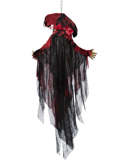 Miss Ghost Pirate Animated Hanging Decoration 1.6m