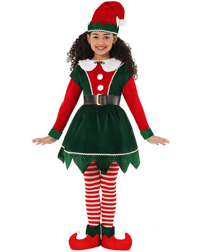 Mistletoe Elf Dress Girls Costume