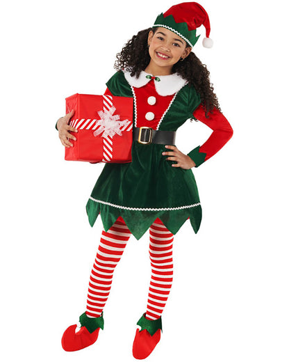Mistletoe Elf Dress Girls Costume