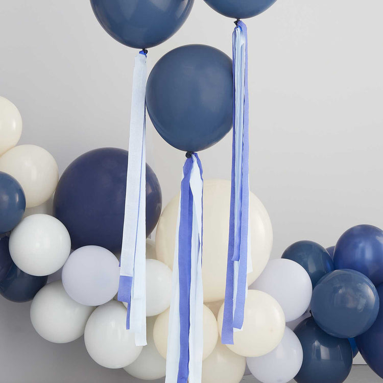 Mix It Up Balloon Tails Streamers Blue Pack of 4