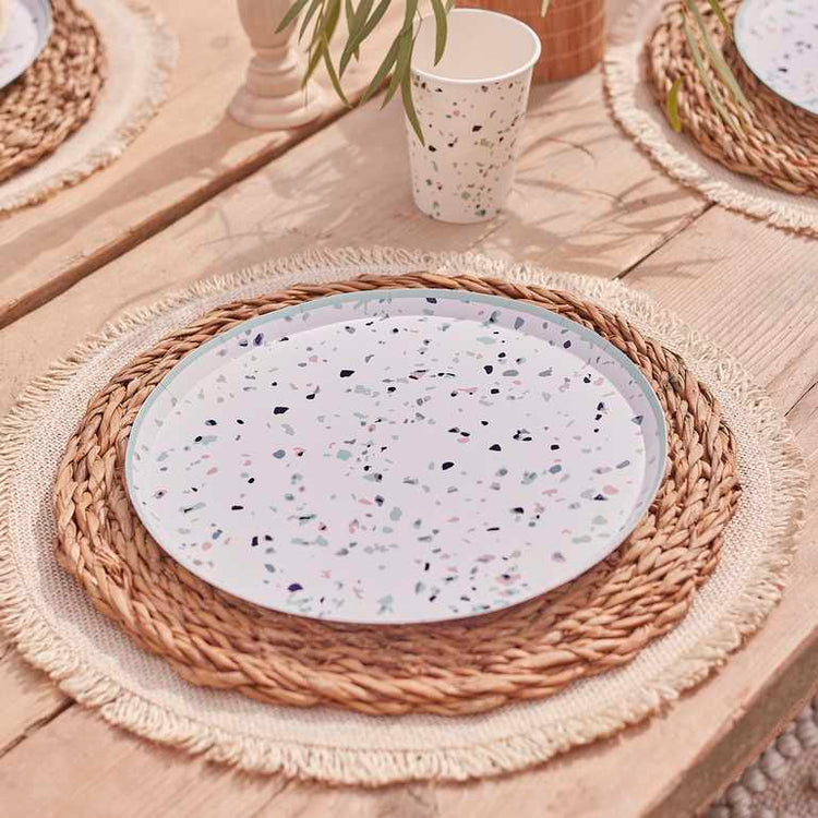 Mix It Up Paper Plates Terrazzo Pack of 8