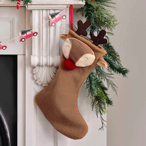 Merry Little Christmas Reindeer Stocking