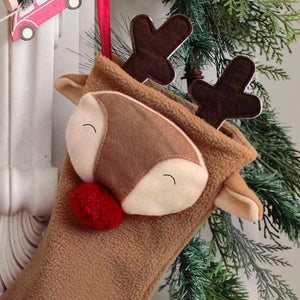 Merry Little Christmas Reindeer Stocking