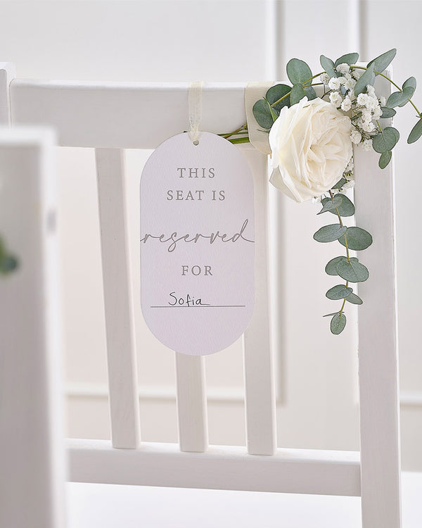 Modern Luxe Chair Signs