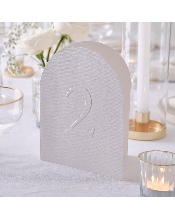 Modern Luxe Table Numbers Pack of 12