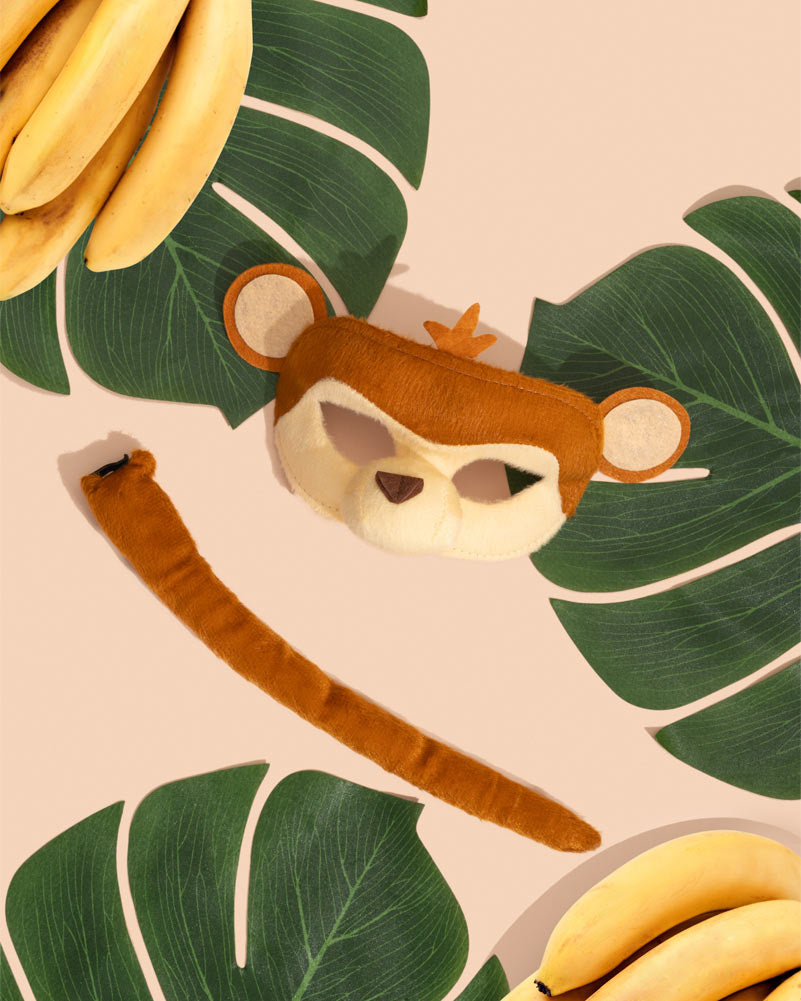 Monkey Deluxe Mask and Tail Set