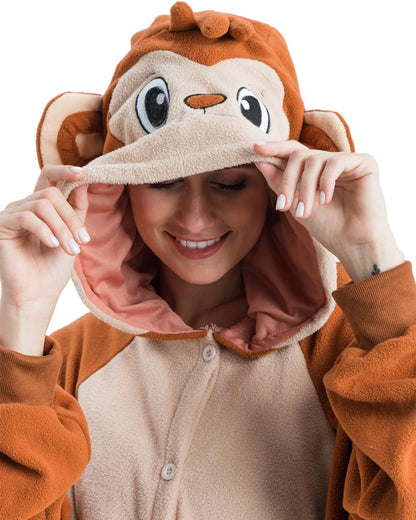 Monkey Onesie Adult Costume