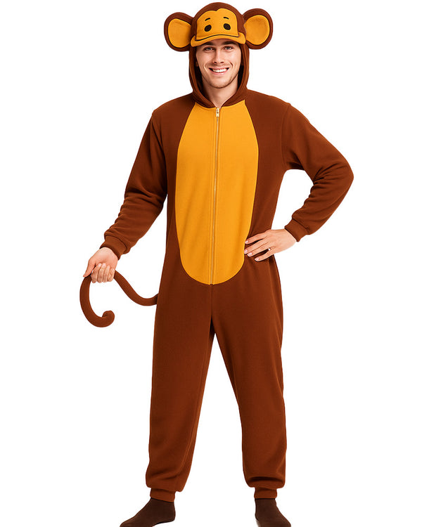 Monkey Onesie Adult Costume