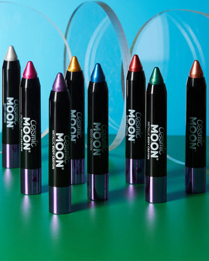 Moon Creations Cosmic Metallic Silver Body Crayon Paint Stick 3g