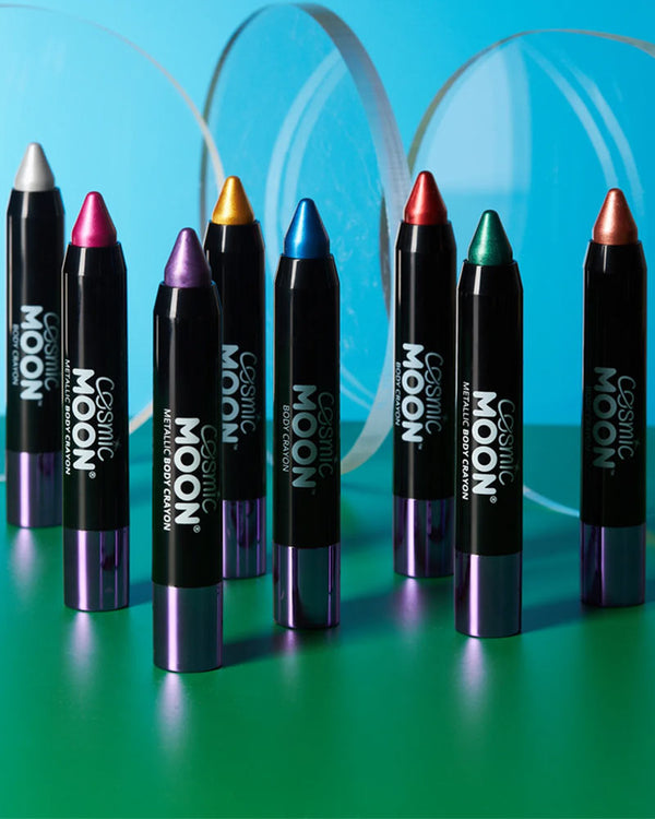 Moon Creations Cosmic Metallic Silver Body Crayon Paint Stick 3g