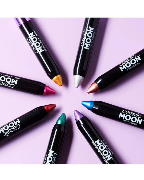 Moon Creations Cosmic Metallic Pink Body Crayon Paint Stick 3g