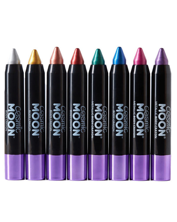 Moon Creations Cosmic Metallic Silver Body Crayon Paint Stick 3g