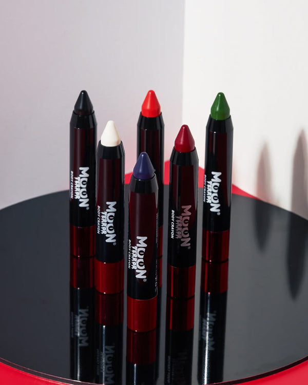 Moon Terror Halloween White Black and Red Body Crayon Boxset