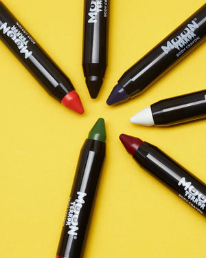 Moon Terror Halloween White Black and Red Body Crayon Boxset