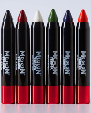 Moon Terror Halloween White Black and Red Body Crayon Boxset