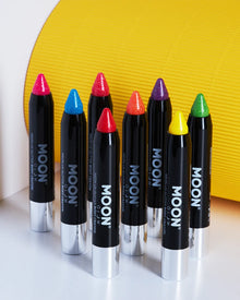 Moon Creations Magenta Neon UV Glitter Body Crayon Paint Stick 3g