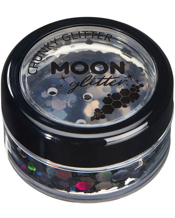 Moon Glitter Black Holographic Chunky Body Glitter 3g