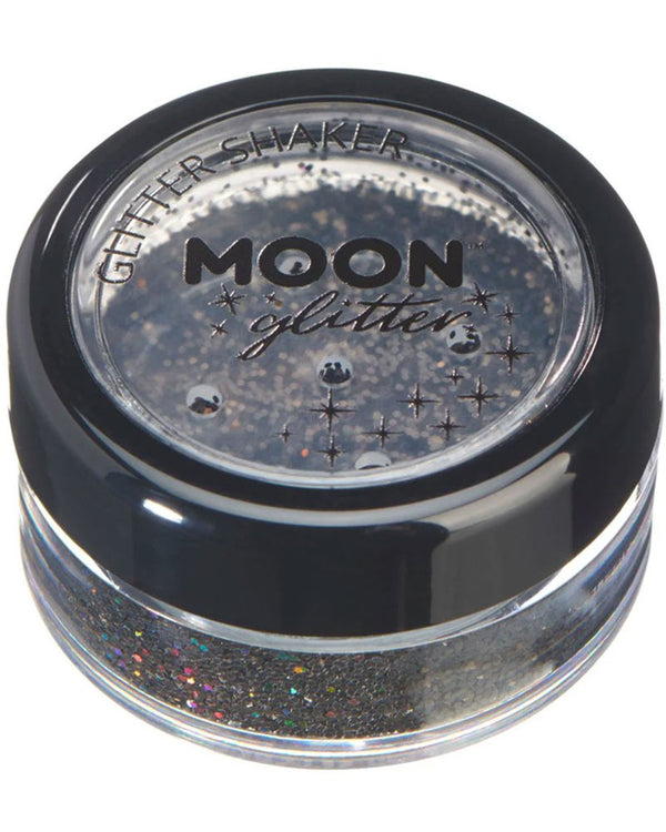Moon Glitter Black Holographic Body Glitter Shaker 5g