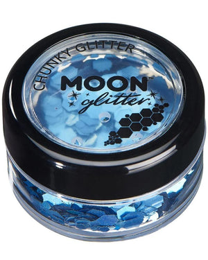 Moon Glitter Blue Holographic Chunky Body Glitter 3g
