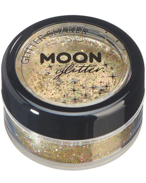 Moon Glitter Gold Holographic Body Glitter Shaker 5g