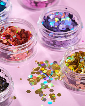 Moon Glitter Pink Holographic Chunky Body Glitter 3g