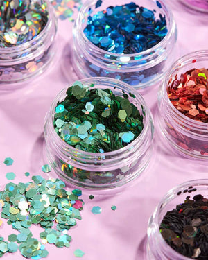 Moon Glitter Silver Holographic Chunky Body Glitter 3g