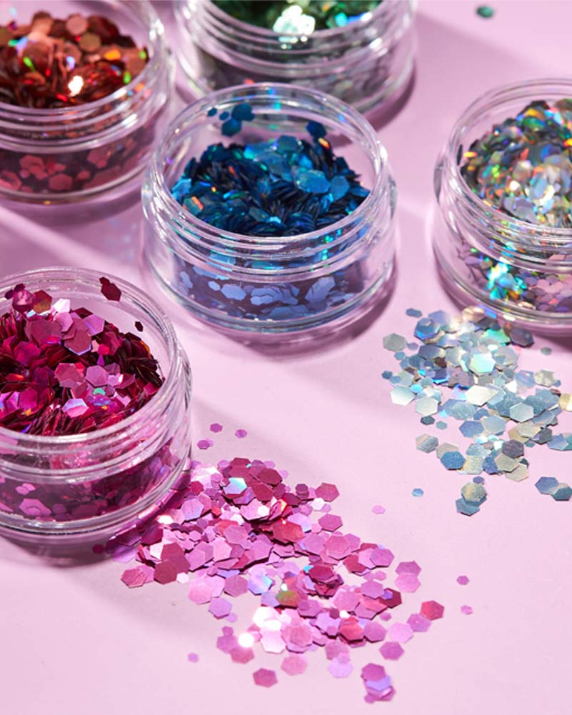 Moon Glitter Blue Holographic Chunky Body Glitter 3g