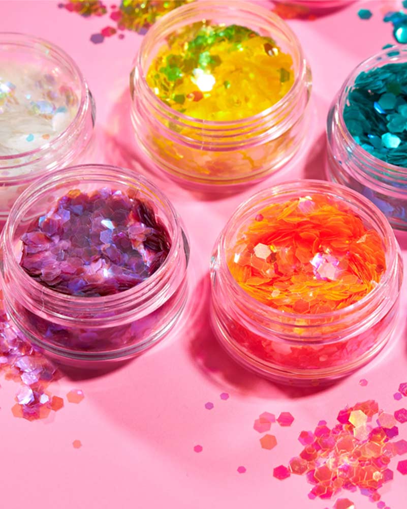Moon Glitter Pink Iridescent Chunky Body Glitter 3g